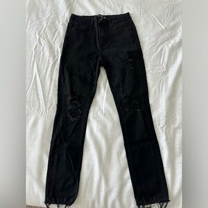 Just Black Denim Ripped Jeans